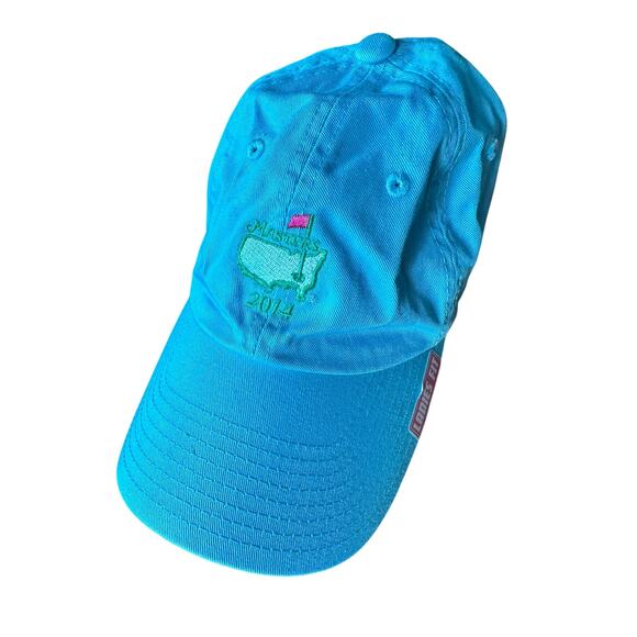 Masters 2014 Tournament Hat Licensed Light Blue Pink Womens Ladies Cap Adjust - Picture 1 of 7